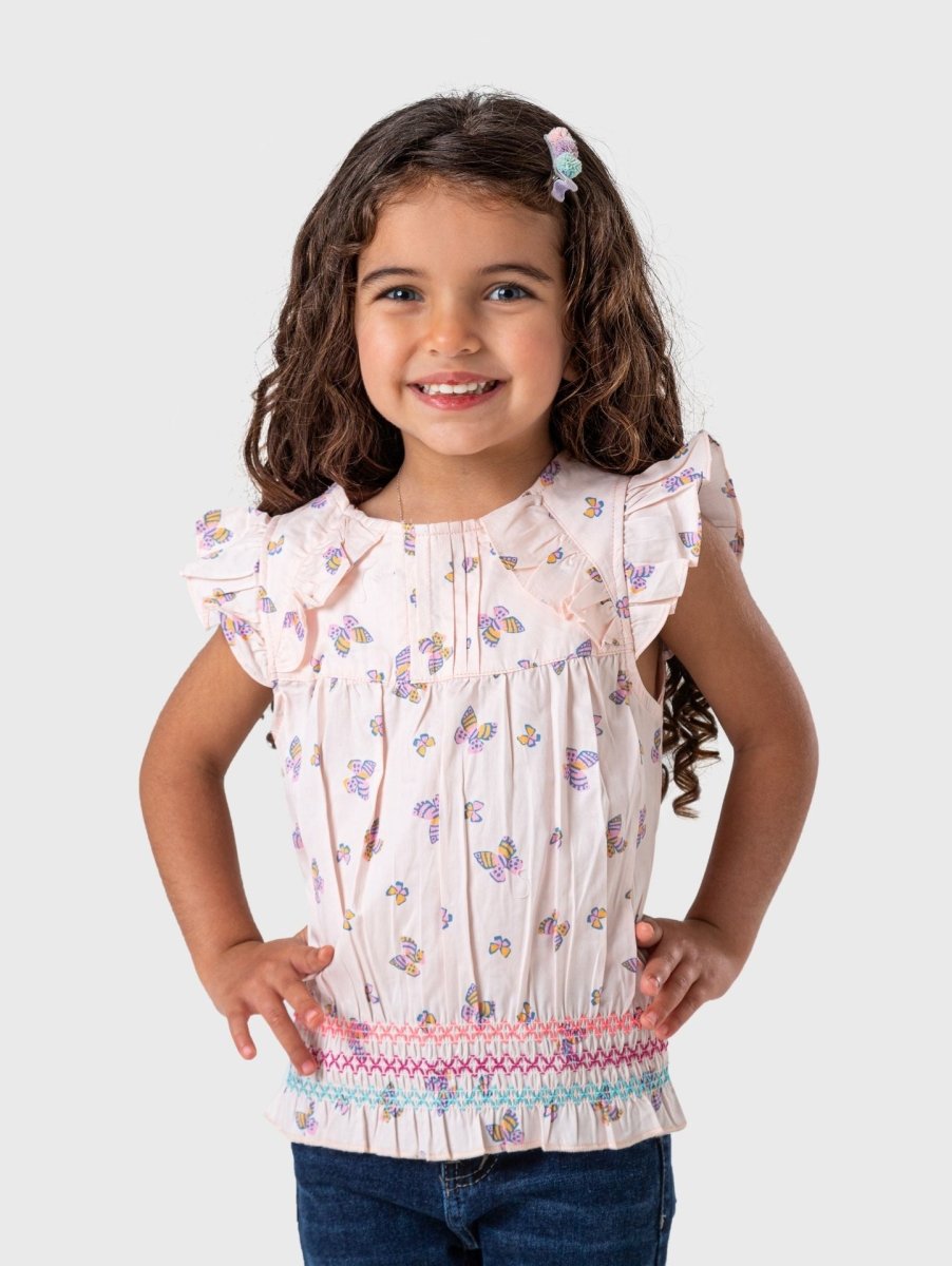 Ninos Kids storeButterfly Ruffles BlouseGirl blouseBee Born