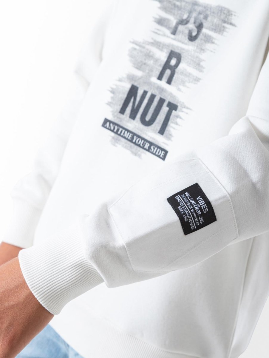 Ninos Kids storeBoys' White PS R NUT SweatshirtSweatshirtsNINOS