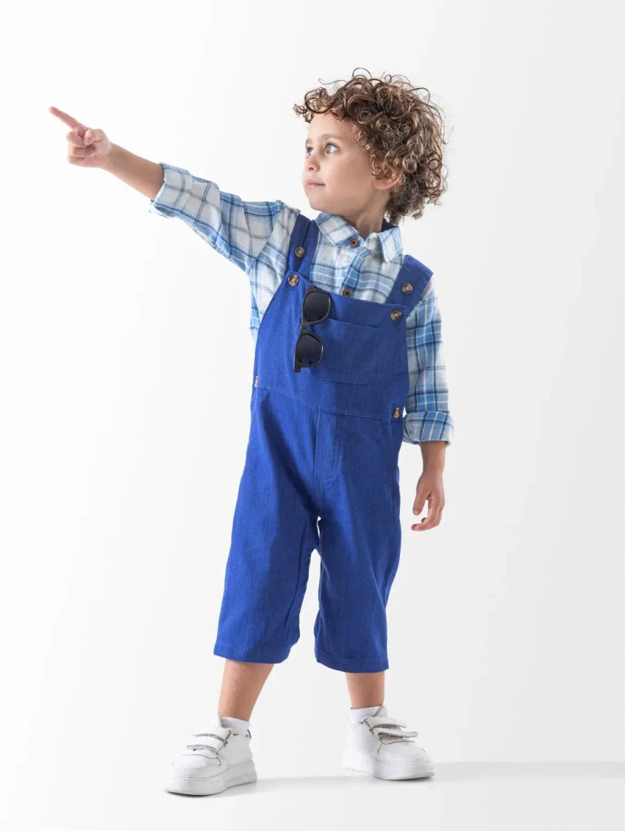 Ninos Kids storeBaby Boys' Royal Blue Checks 3-Piece Occasion SetGoing-Out SetsGeneric