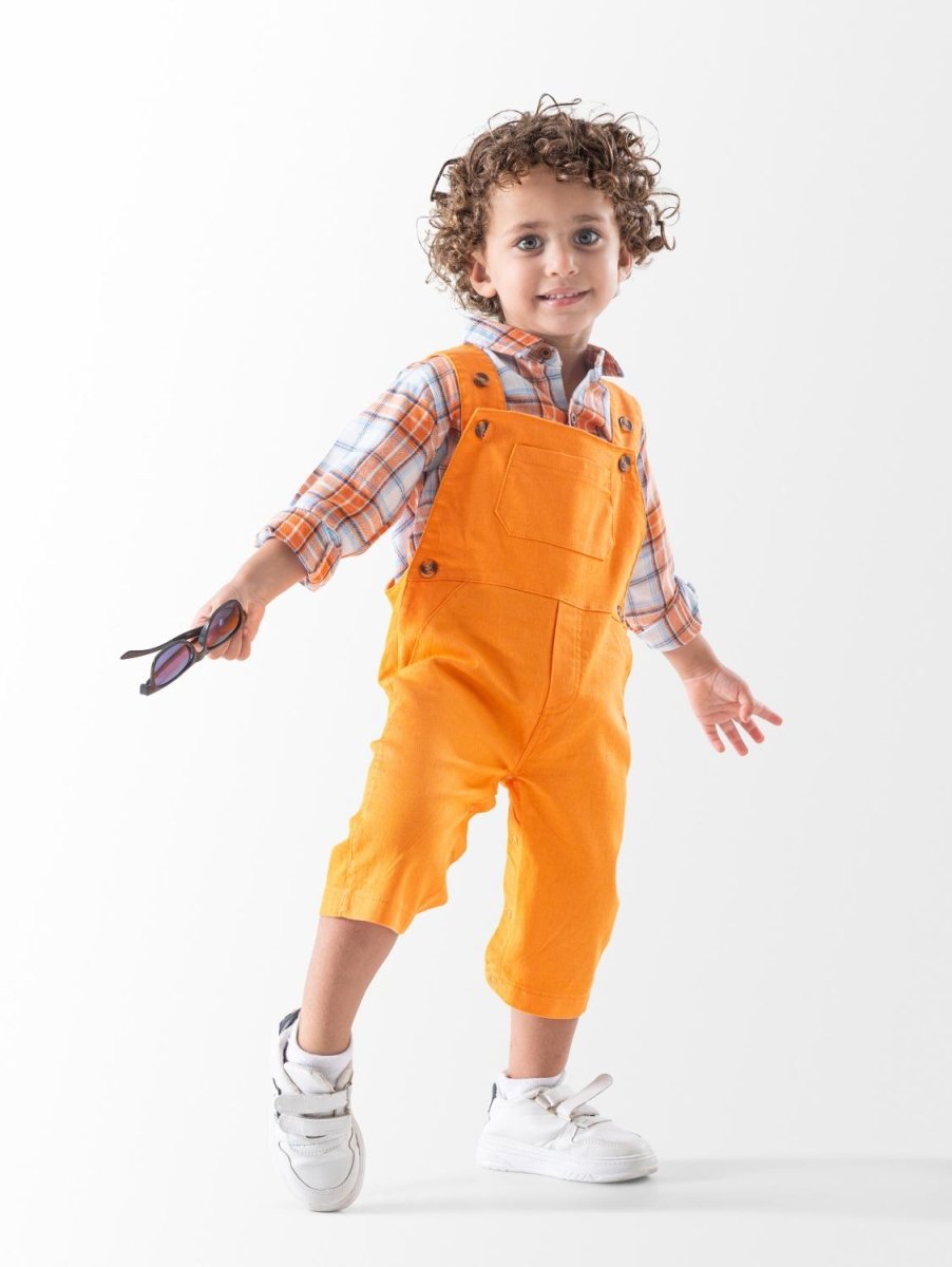 Ninos Kids storeBaby Boys' Orange Checks 3-Piece Occasion SetGoing-Out SetsGeneric