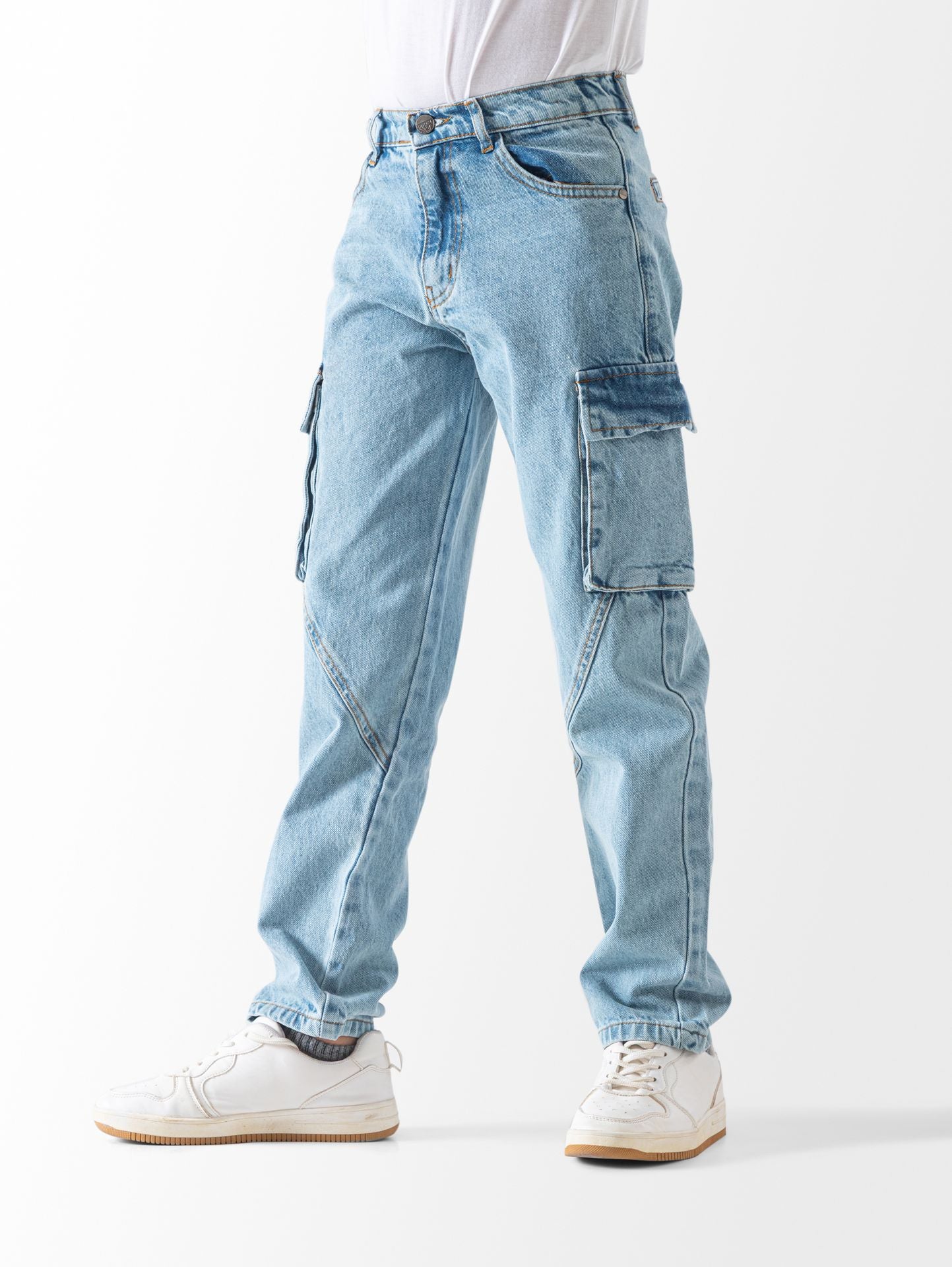 Ninos Kids storeWide Leg Cargo Jeans PantJeans pantsNINOS