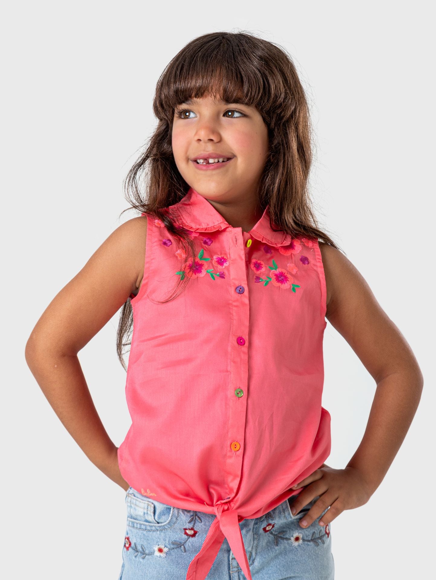 Ninos Kids storeFlower Cut BlouseGirl blouseBee Born