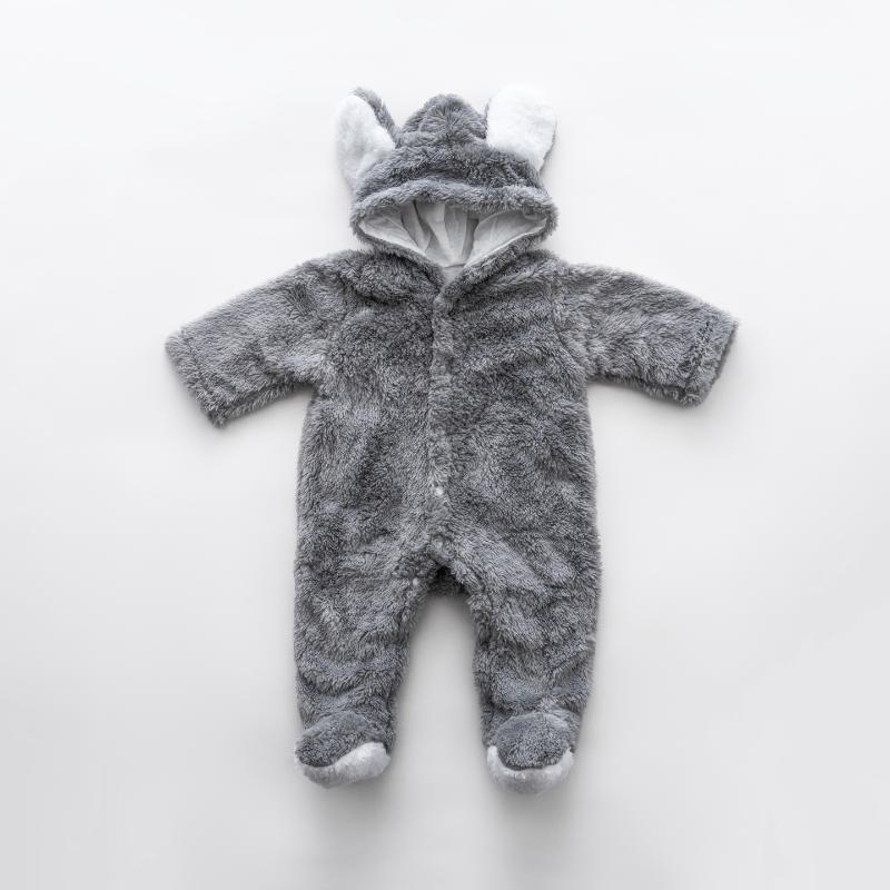 Ninos Kids storeBoys' Grey Fur RomperRompers & SleepsuitsGeneric