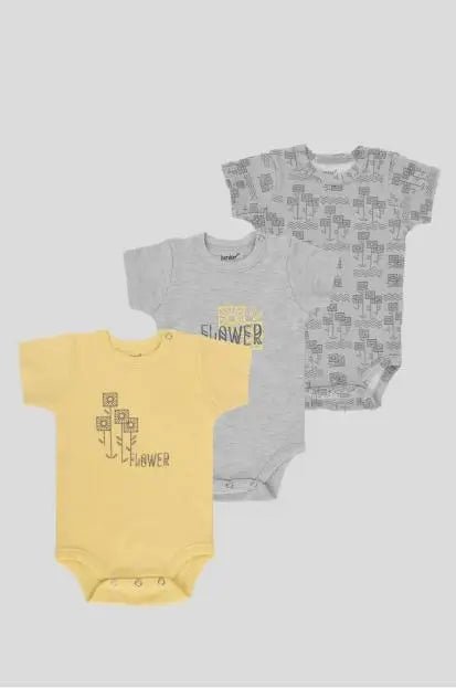 Ninos Kids storeFlower 3 PCS Half Body SuitBodysuitsJUNIOR