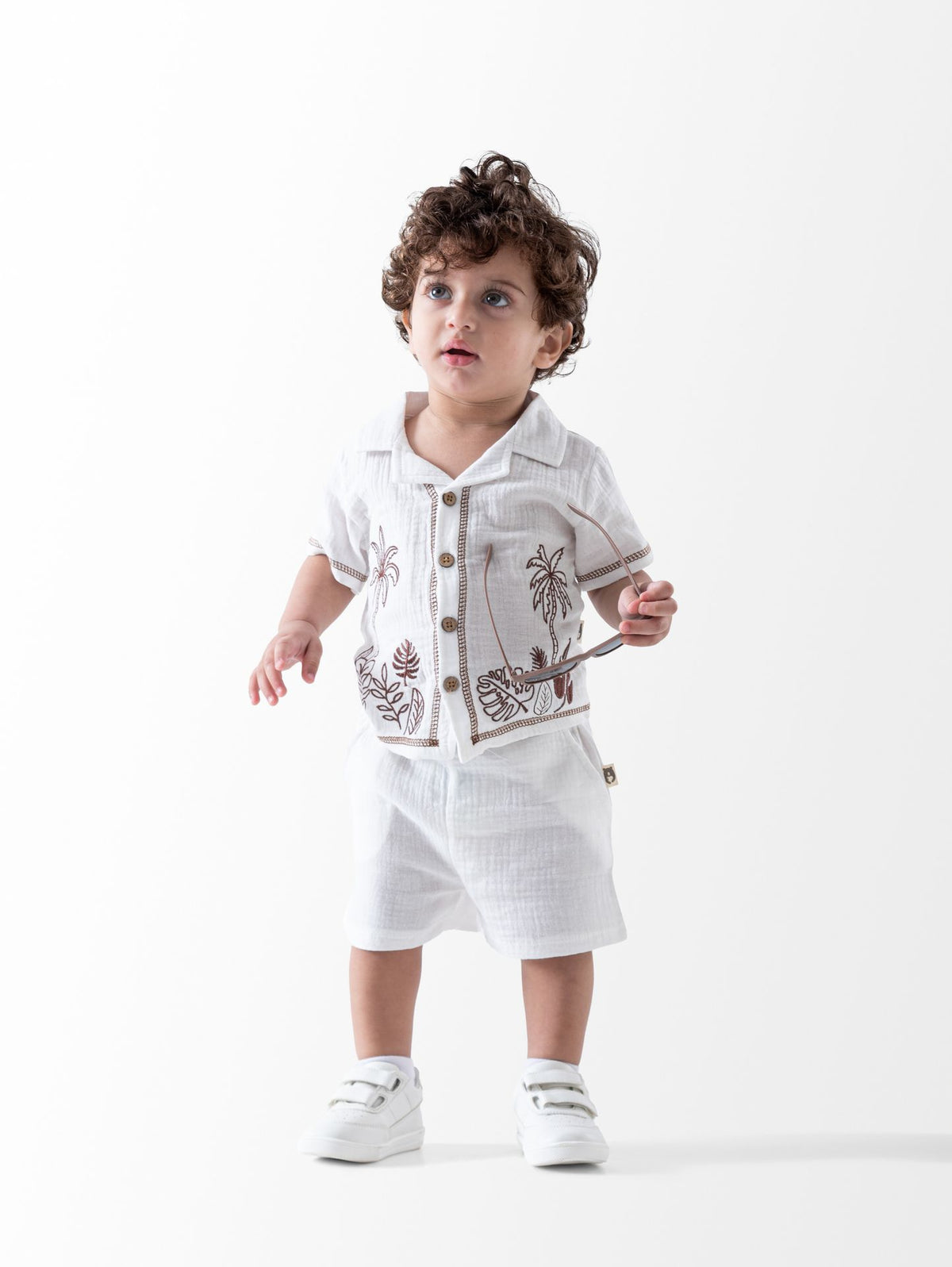 Ninos Kids storePalms 3PCS Short Setطقم خروجGeneric