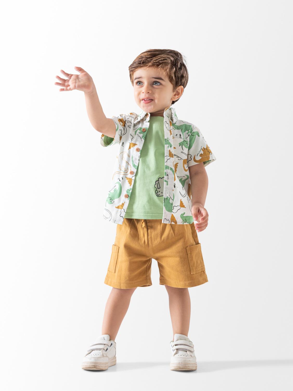 Ninos Kids storeDino 3PCS Short Setطقم خروجCHINA