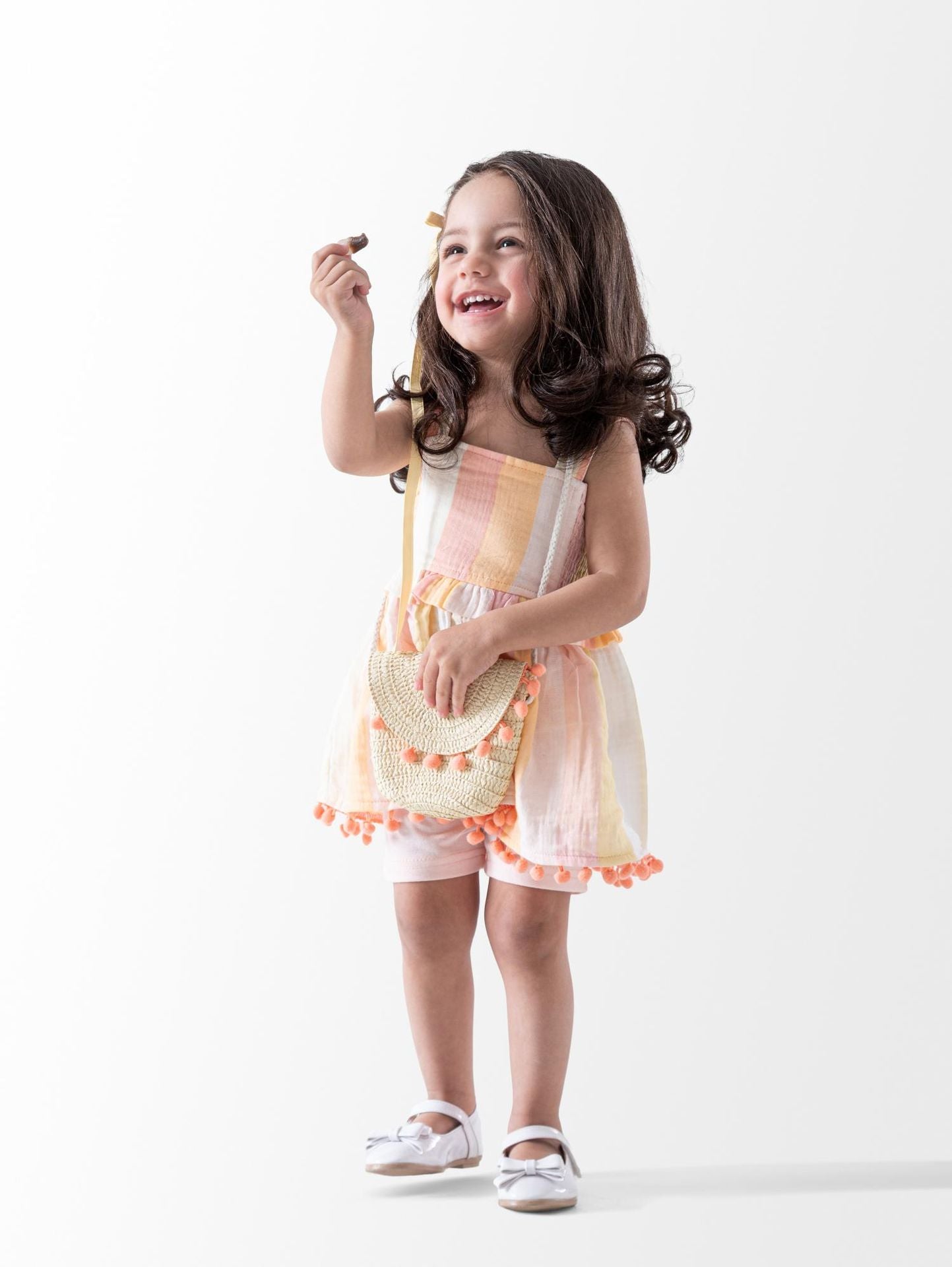 Colorful Dress with Bag