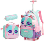 Ninos Kids storeUnicorn 3PCS Trolley BackpackBag set طقم شنط مدرسةJasmin