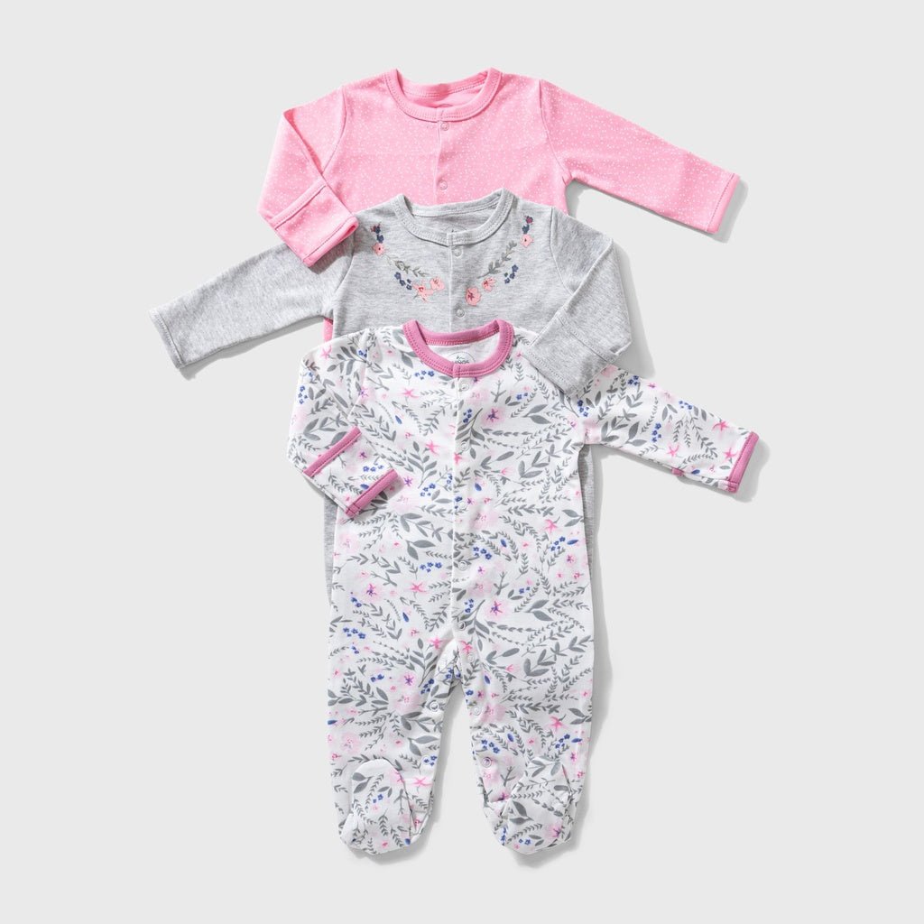 Ninos Kids storeDotted 3 - Pack BodysuitRompers & SleepsuitsNINOS