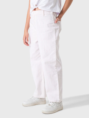Wide Leg Gabardine Striped