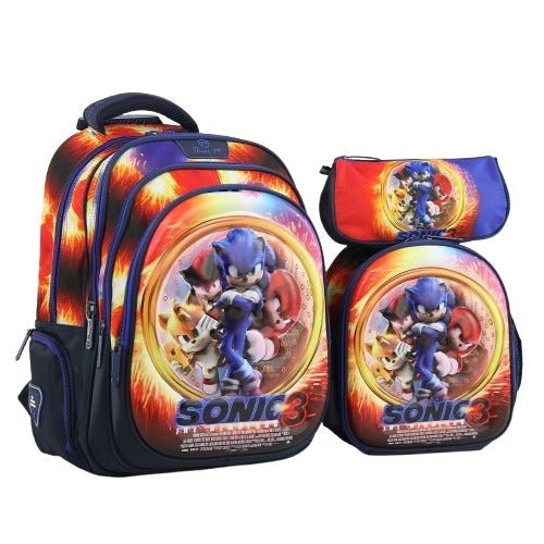 Ninos Kids storeSonic3 4PCS BackpackBag set طقم شنط مدرسة3M