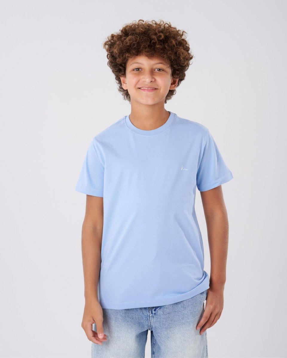 Ninos Kids storeBoys' Baby blue T-Shirtround t-shirtNINOS