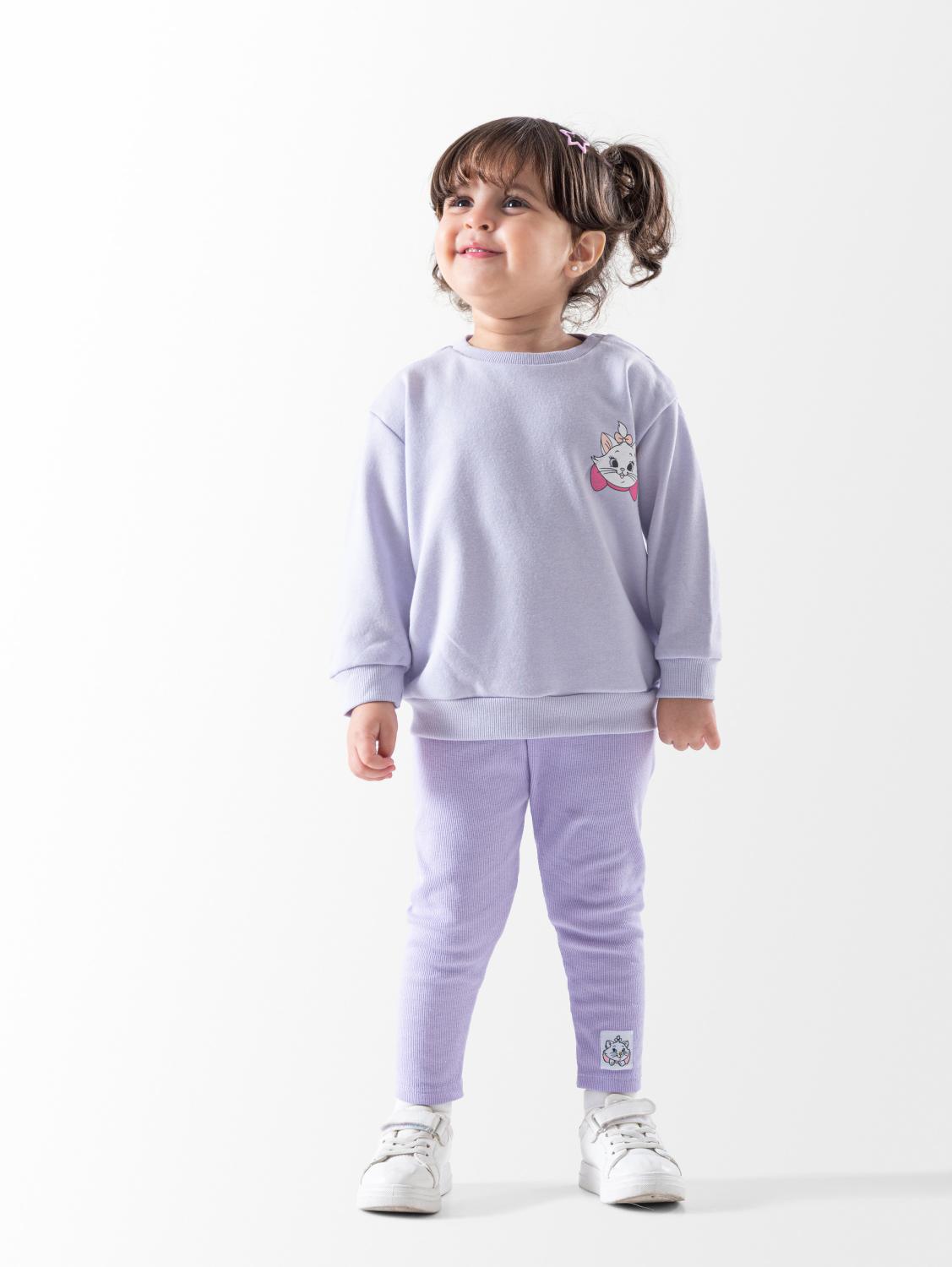 Baby Girls' Lavander Kitty Occasion Set