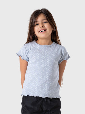 Mini Flowers Ribbed T-Shirt
