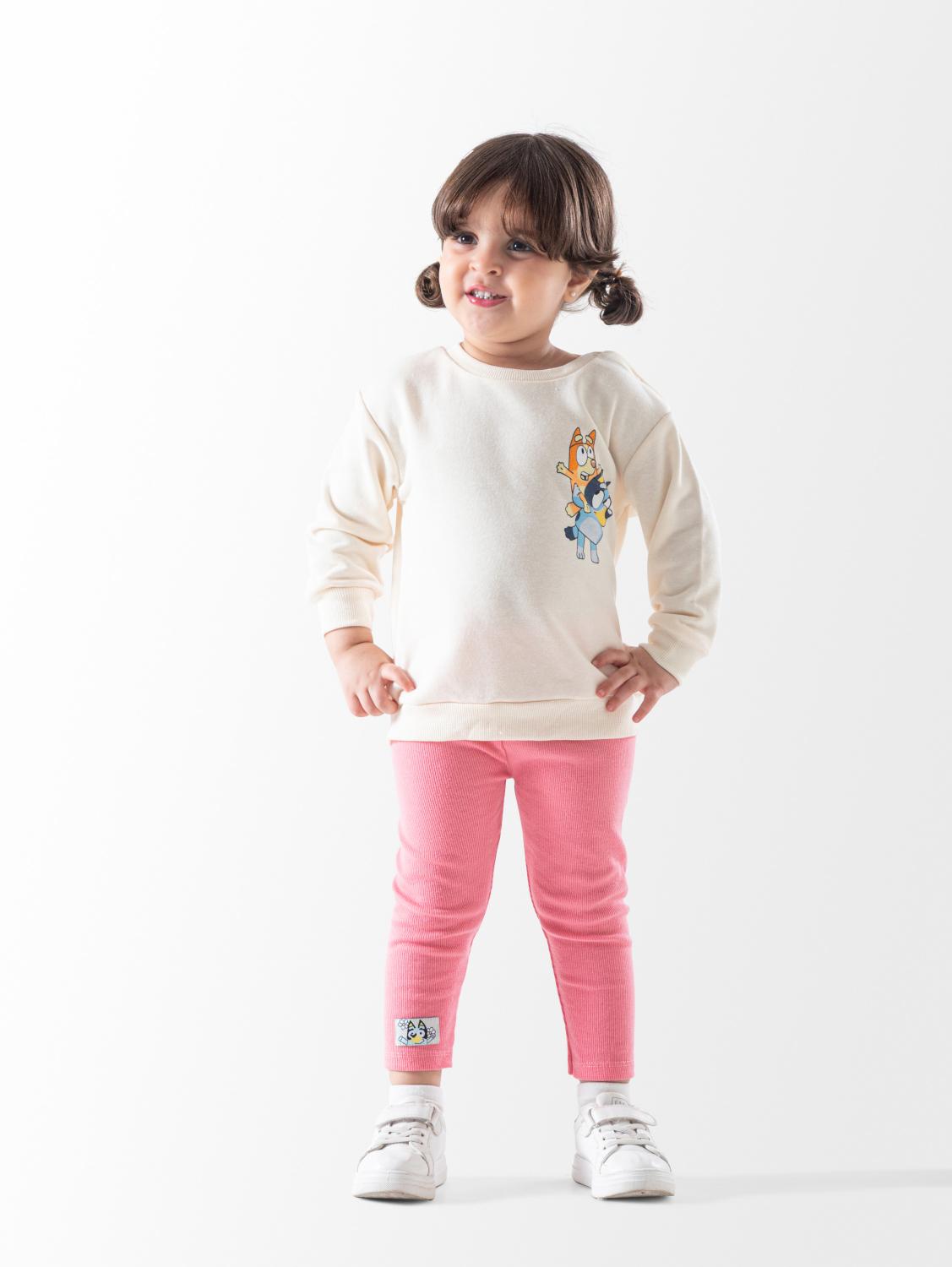 Baby Girls' Off-White Bluey Occasion Set