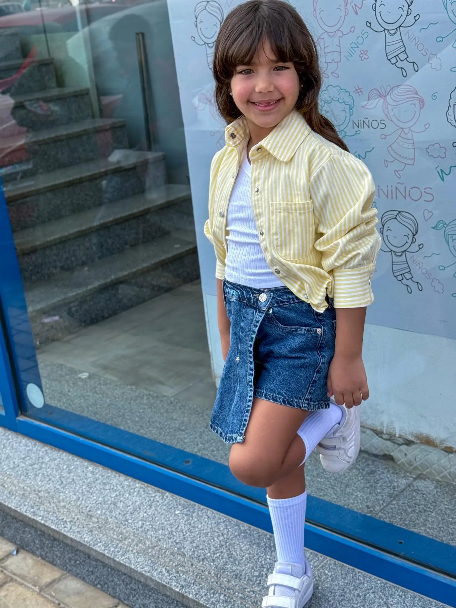 Ninos Kids storeStriped Gabardine JacketJacketsNINOS