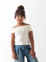 Ninos Kids storeOff Shoulder Ripped T-ShirtT-ShirtsNINOS