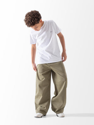 Wide Leg Gabardine Pants