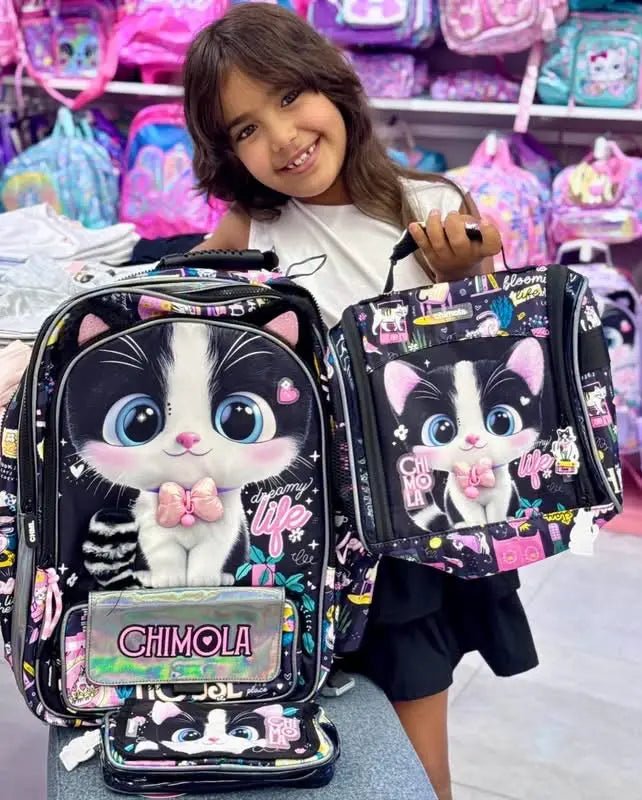 Ninos Kids storeCat 3PCS BackpackBag set طقم شنط مدرسةShimola