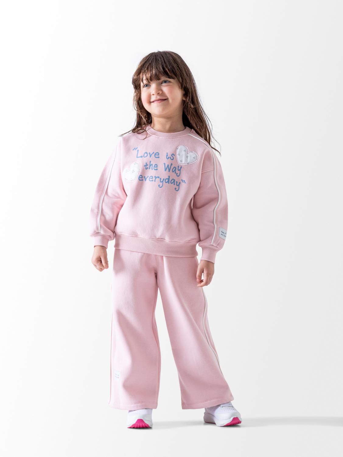 Girls' Rose Love Is The Way 2-Piece Pyjama Set