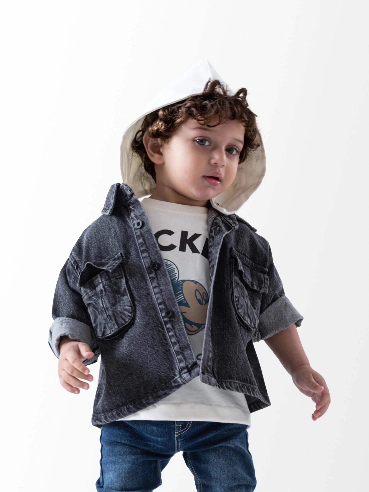 Ninos Kids storeMickey 2PCS Jeans ShirtBoy ShirtsAMB