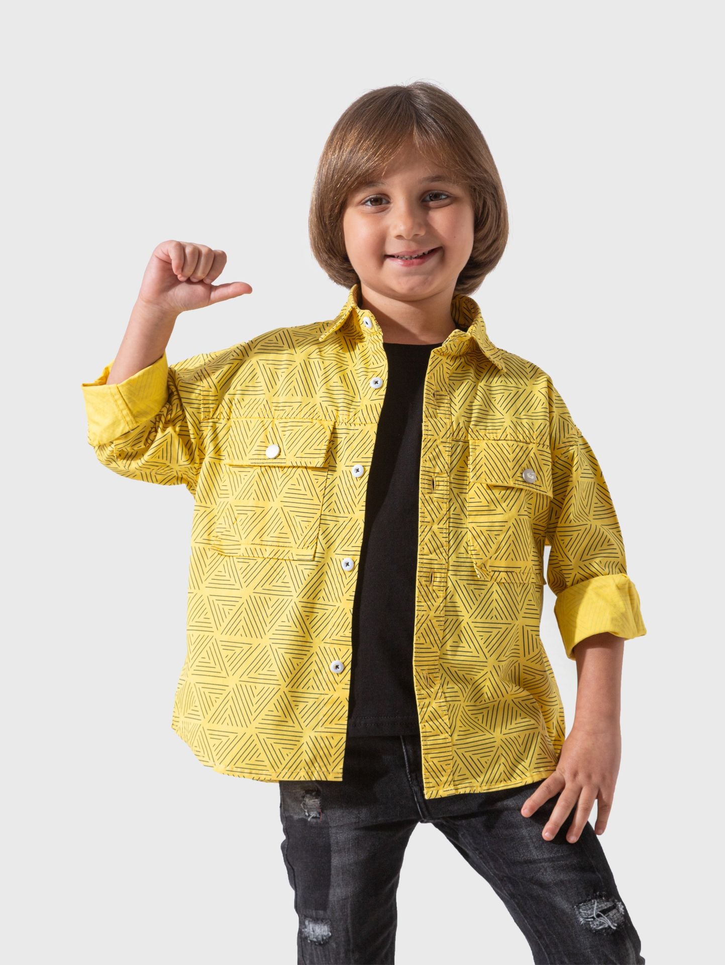 Ninos Kids storeTriangle Shapes ShirtBoy ShirtsDIDUTTI