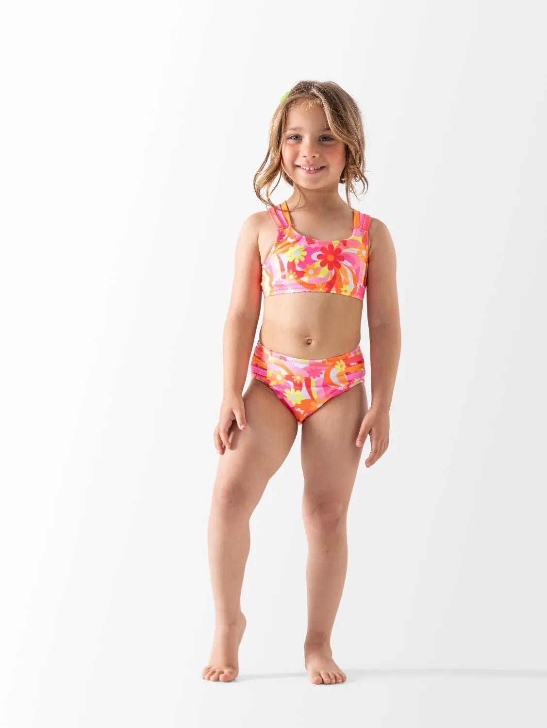 Ninos Kids storeFloral 2PCS SwimsuitTwo Piece SwimwearLa mer