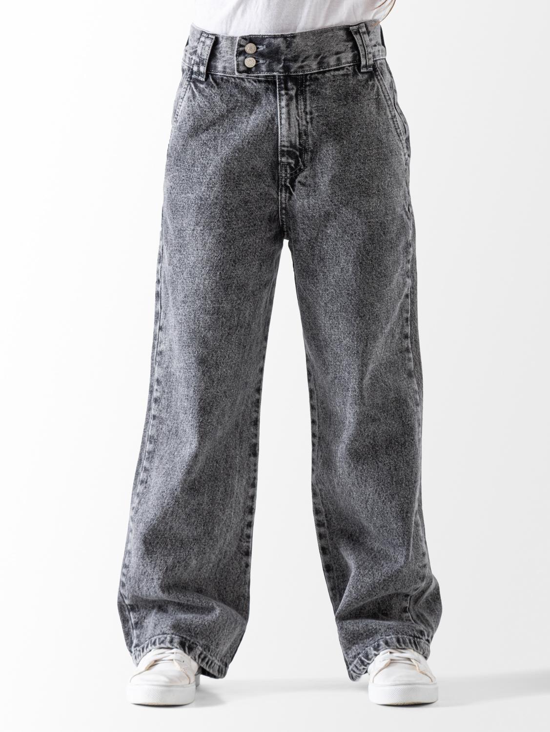 Ninos Kids storeGirls' Grey Wide Leg JeansJeans pantsNINOS