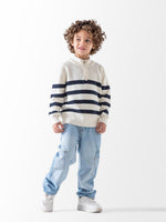 Ninos Kids storeBoys' White Striped PulloverPulloversNINOS