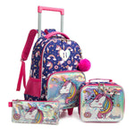 Ninos Kids storeFace Unicorn Trolly Backpack 3*1Trolly Bag شنطه مدرسة ترولليGeneric