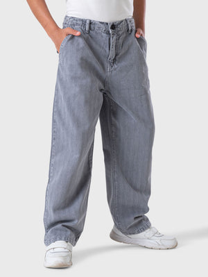 Wide Leg Gabardine Striped