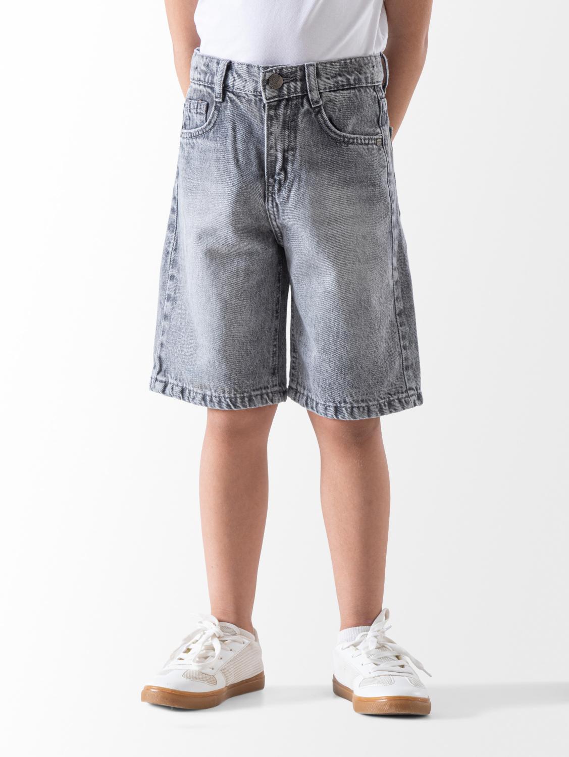 Wide Leg Jeans Short