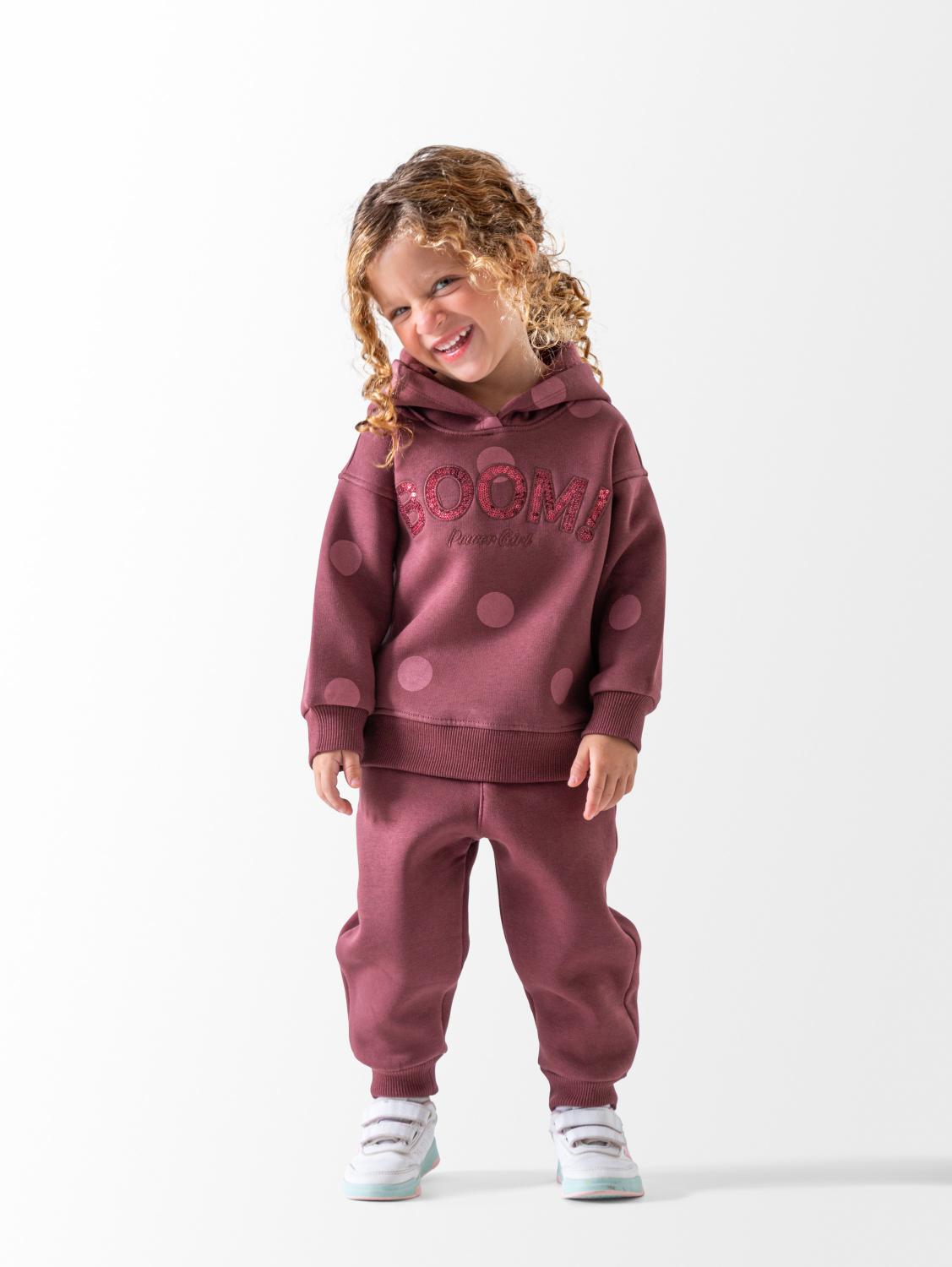 Ninos Kids storeGirls' Brick Red Boom 2-Piece Pyjama SetWinter PyjamaSOLANG