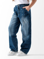 Ninos Kids storeGirls' Dark Denim Wide Leg JeansJeans pantsNINOS