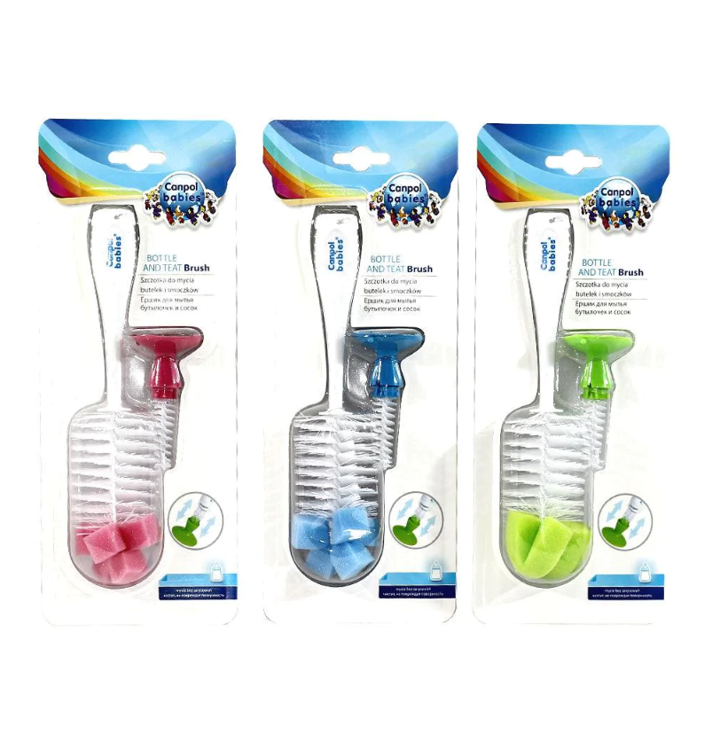 Ninos Kids storeفرشاه كانبول لتنظيف ببرونه وحلمه بمثبتBrushes & AccessoriesCanpol