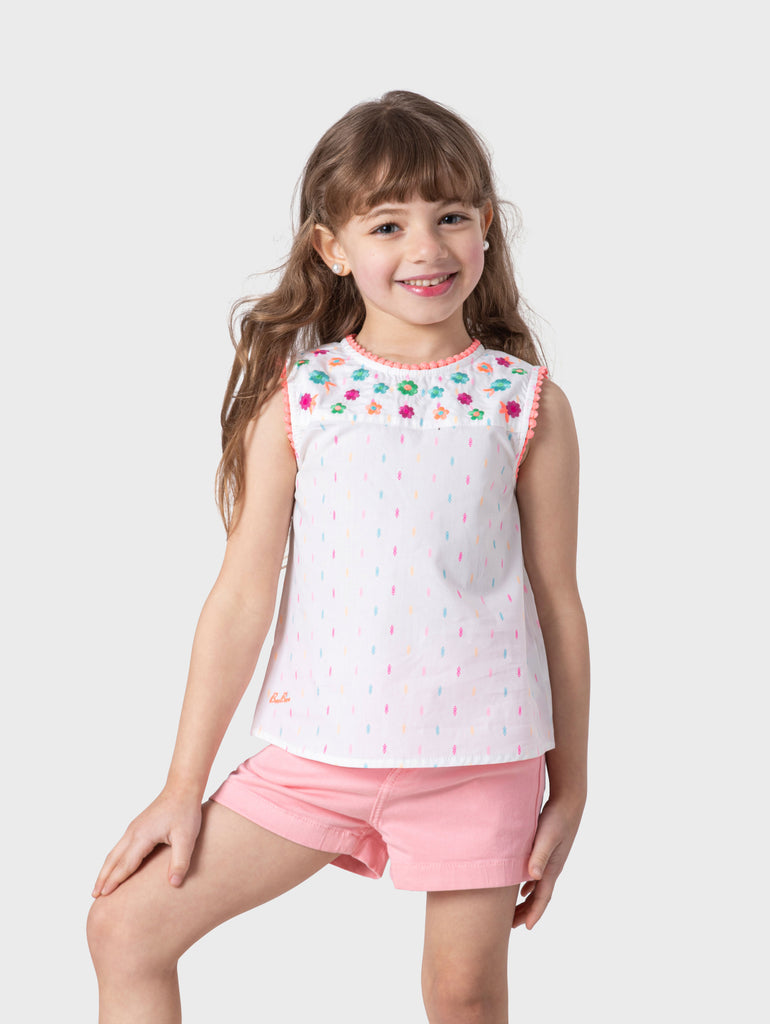 Embroidery Cut Blouse