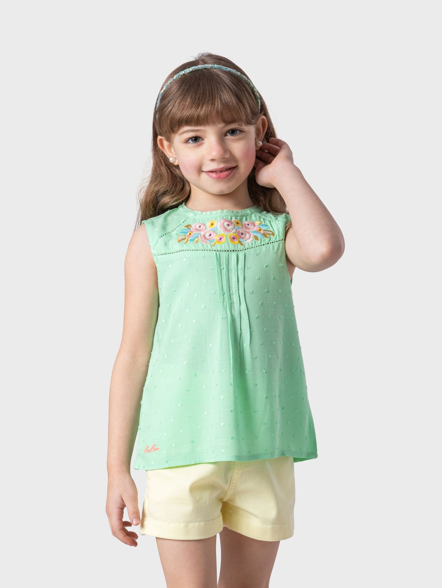 Ninos Kids storeFlower Cut BlouseGirl blouseBee Born