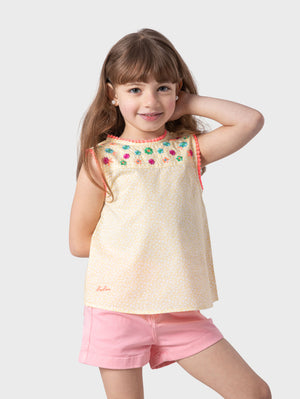 Embroidery Cut Blouse