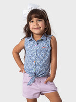 Ninos Kids storeFloral Cut Blouse With TieGirl blouseBee Born