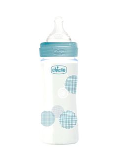 Ninos Kids storeببرونه ويل بينج جديد 240 مل +0 سيلكون زجاج ملونه اولادىBottles زجاجات الرضاعةChicco