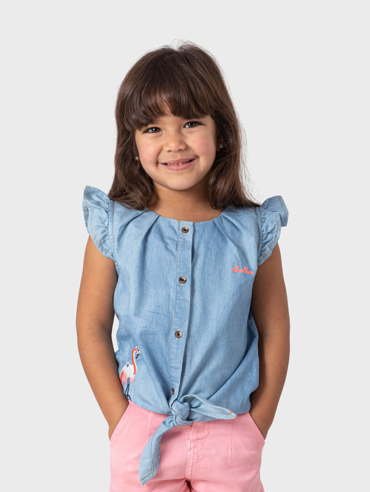 Ninos Kids storeFlamingo Blouse With TieGirl blouseBee Born