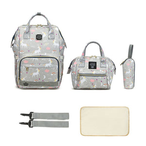 3 PCS Unicorn Diaper Bag
