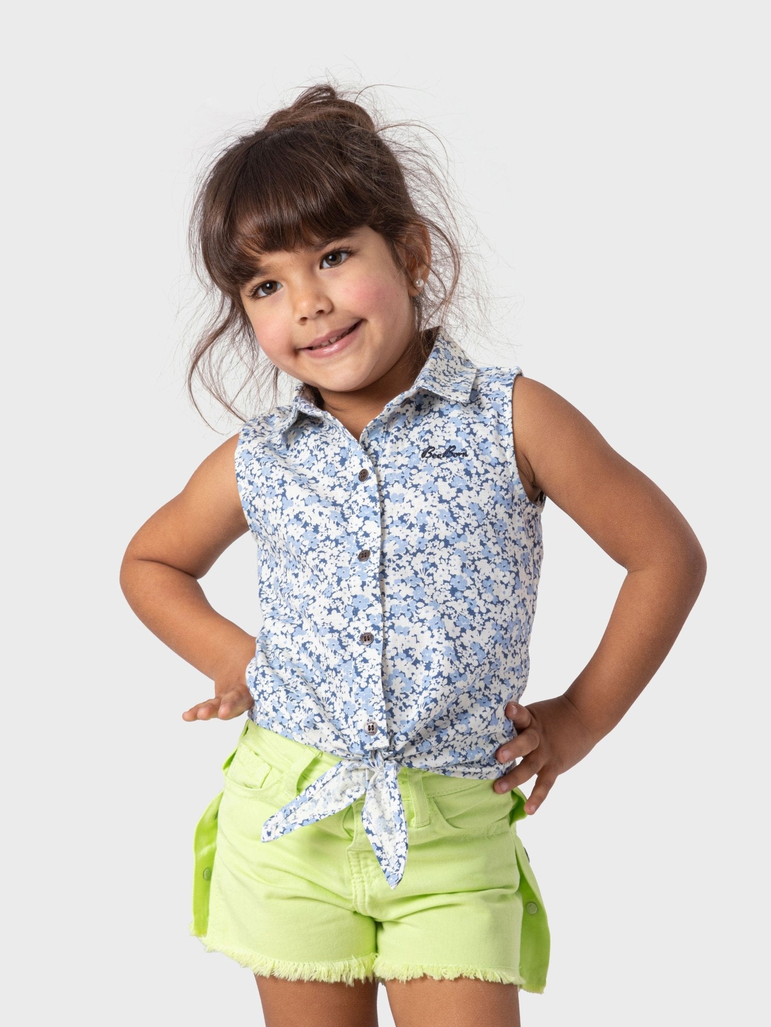 Ninos Kids storeFlowers Cut Blouse With TieGirl blouseBee Born