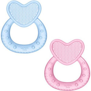 Heart-shaped silicone teether